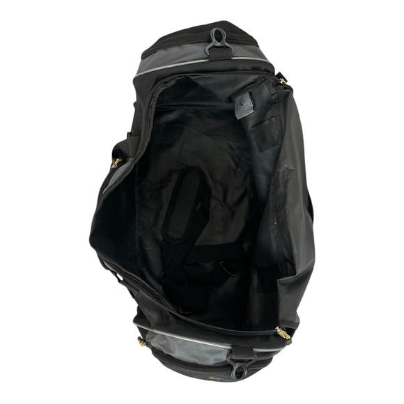 TPRC Sport Duffel Bag Black Yellow Gym Bag Carry On Bag Shoulder Bag - Picture 6 of 9